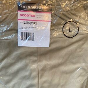 NWT French Toast Kick Scooter Uniform Skort Shorts  - L 10/12 pleated